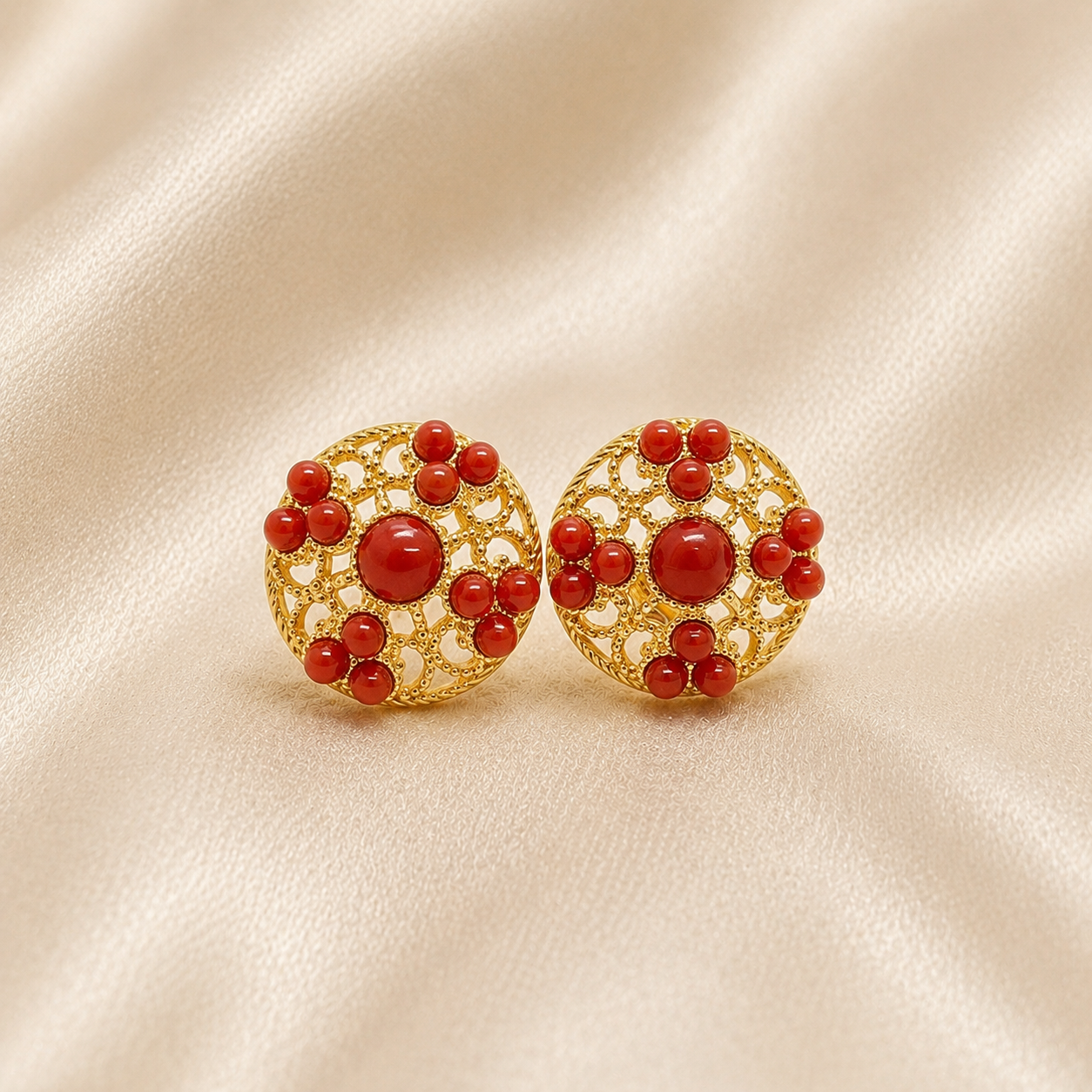 Orecchini Corallo Rosso Naturale e Argento 925 Donna – Disponibili in 2 Finiture