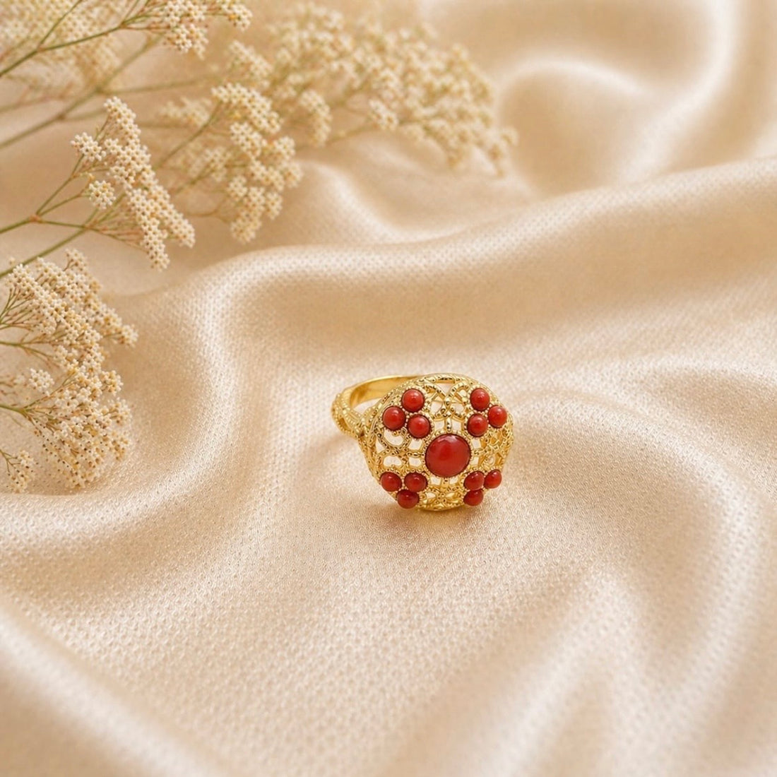 Anello Supreme Red Coral