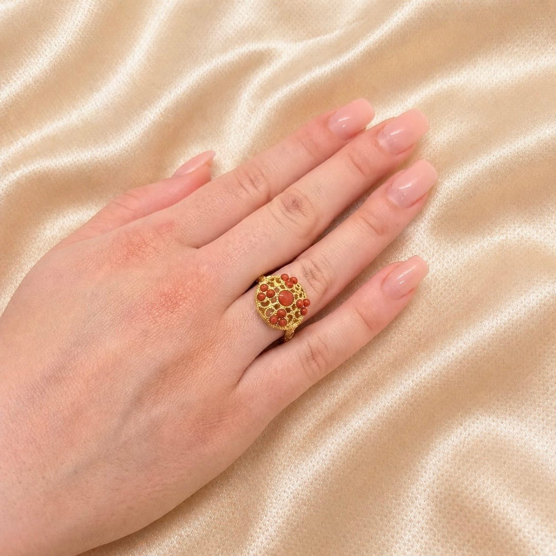 Anello Supreme Red Coral