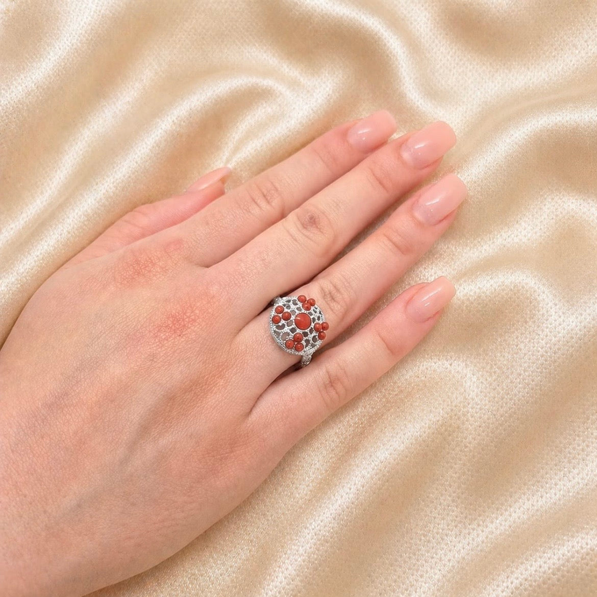 Anello Supreme Red Coral